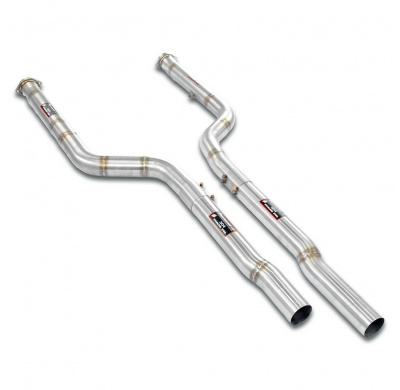 Kit de tubos delanteros derecho - izquierdo Sistema "Touring" 100% de acero inoxidable con válvula - (Reemplaza el OPF) - (Para
