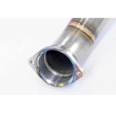 Kit de tubo de escape turbo + catalizador metálico derecho (reemplaza los catalizadores primario y secundario). Compatible con l
