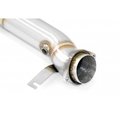 Tubo anterior derecho-izquierdo Sistema de escape completo "Cat.-back" 100% de acero inoxidable, silenciador trasero con válvula