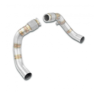 Downpipe kit Right - Left(Replaces the secondary catalytic) Kit de tubo de bajada inferior derecho + izquierdo BMW F93 M8 "Compe