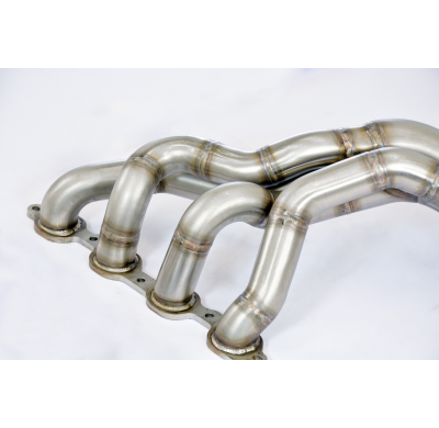 Colectores Derecho-Izquierdo Sistema 100% de acero inoxidable, sobredimensionado 2 x Ø80 mm - Para silenciador trasero OEM - Sol