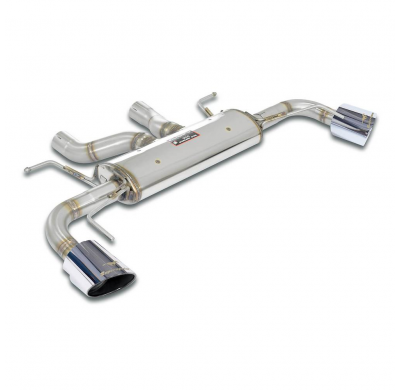Rear exhaust Right O 120 + Left O 120 Sistema 100% de acero inoxidable, 2 x Ø70 mm - Salida simple derecha - izquierda CHEVROLET