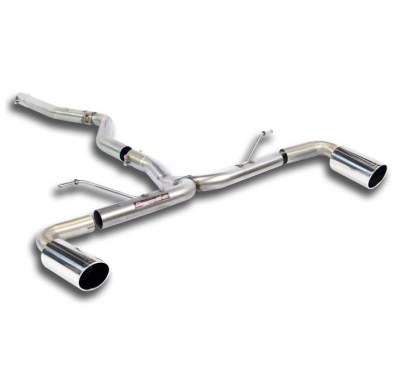 Tubo De Conexión + Tubos Traseros Derecho-Izquierdo O90 (Anula Silencioso)  - Bmw F36 Gran Coupè 418d (N47 - 143 Cv) 2014 -> 201