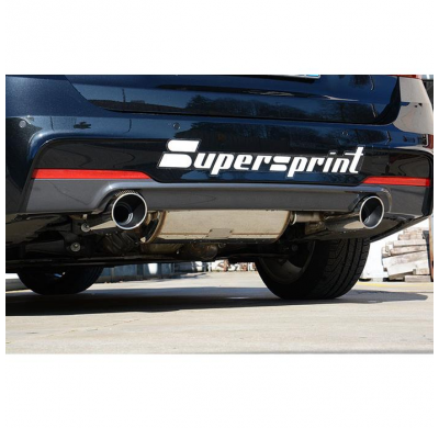 Tubo De Conexión + Escape Trasero Derecho-Izquierdo O100 - Bmw F32 Coupè 420d (N47 - 184 Cv) 2013 -> 2015 Supersprint