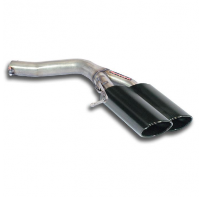 Tubo Trasero Derecho 100x75 Negro (Anula Silencioso) - Audi A6 C7 4g (Sedan + Avant) 3.0 Tdi V6 (204 Cv) 2011 -> 2014 Supersprin