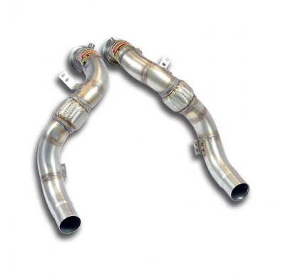 Turbo downpipe kit Derecho-Izquierdo (Reemplaza catalizador)Accepts the stock "Cat.-Back" system - BMW F06 650i Gran Coupè (450