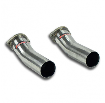 Kit Tubos De Conexión Adaptadores Para Catalizador Oem - Bmw F01 / F02 /F03 760li V12 Bi-Turbo 2010 -> Supersprint