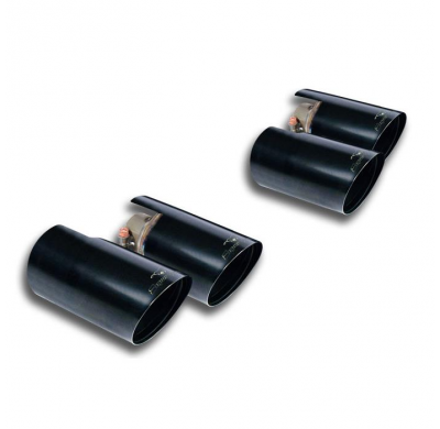 Kit Colas De Escape "Gts" Negras Derecho-Izquierdo Oo80   - Bmw F80 M3 Competition (450 Hp - Models With Opf) 2018 -> (With Valv