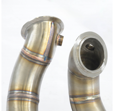 Downpipe kit (Reemplaza catalizador)  Sistema 100% Acero Inox, 2 x Ø60mm Solo sistema completo BMW E36 M3 (Para Motor N54 Bi-Tur