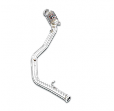 Tubo de bajada izquierdo + catalizador primario Sistema 100% de acero inoxidable, para los tubos de turbo originales. MERCEDES W