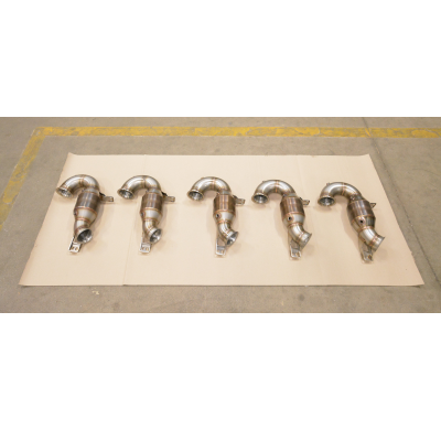 Downpipe + catalizador metalico Sistema 100% de acero inoxidable (también compatible con modelos con filtro de partículas de gas