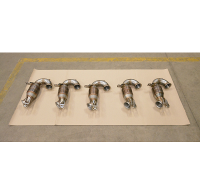 Downpipe + catalizador metalico Sistema 100% de acero inoxidable (también compatible con modelos con filtro de partículas de gas