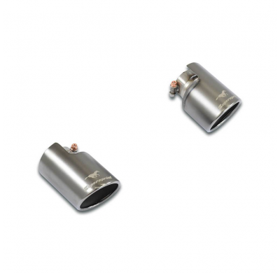 kit colas de escape Derecha-Izquierda O100 "Gun Metal Grey" Sistema 100% de acero inoxidable, sobredimensionado Ø76 mm - para pa