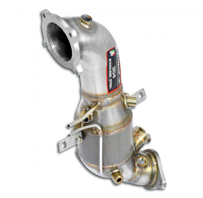 Downpipe + catalizador metalico 100CPSI Tubo de escape descendente 100% acero inoxidable - (Elimina el filtro de partículas de g