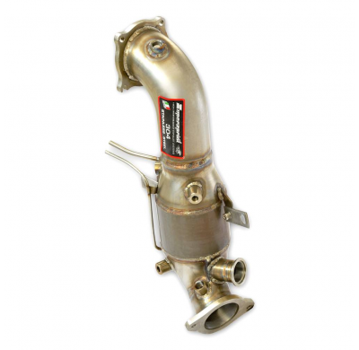 Bajante + catalizador metalico 200CPSI Tubo de escape descendente 100% acero inoxidable - (Elimina el filtro de partículas de ga