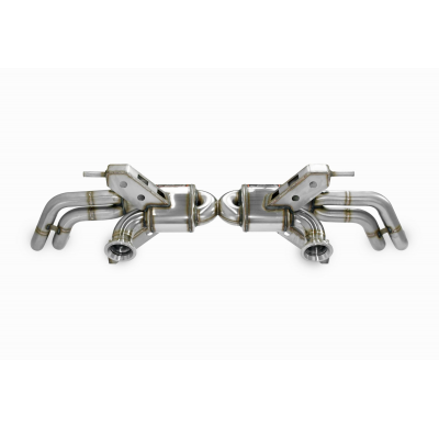 Rear exhaust "Racing" Right - Left 4 exits(Deletes the stock, secondary catalytics - fits to the stock endpipes)-14,0 Kg Sistema