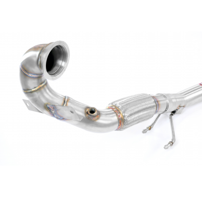 Turbo downpipe para silencioso central OEM (Reemplaza catalizador) ALTERNATIVA:Downpipe kit para sistema silencioso OEM Ø76mm -