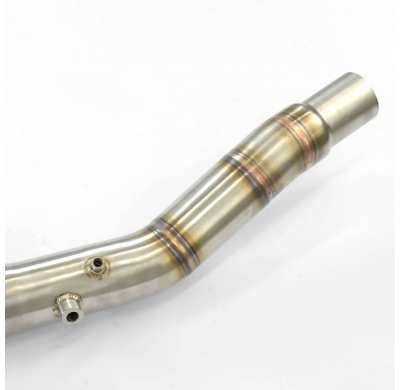Turbo downpipe kit (Reemplaza catalizador, Deletes GPF) Downpipe kit para sistema de escape OEM, Ø76 mm - Ø65 mm - Elimina el f