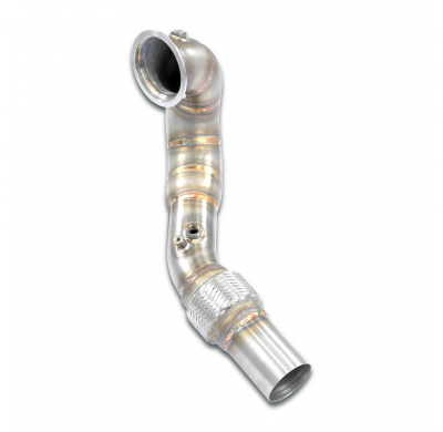 Turbo downpipe kit (Reemplaza catalizador) Sistema de escape doble de acero inoxidable 100%, sobredimensionado: 1 x Ø90 mm - 2