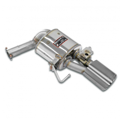 Silencioso trasero derecho 150x105 con válvula Sistema "Cat.-Back" 100% de acero inoxidable, sobredimensionado Ø90 mm - Solo kit