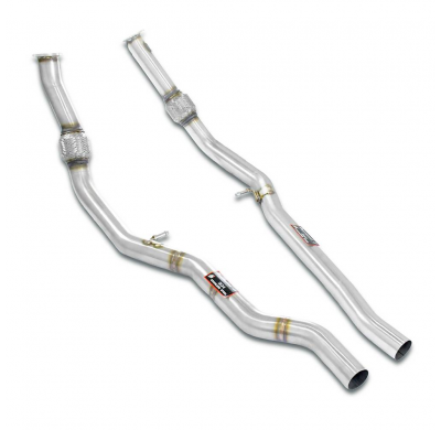Kit de tubos delanteros derecho - izquierdo Sistema "Cat.-back" 100% de acero inoxidable VW TOUAREG R eHybrid 3.0 V6 4-Motion (4