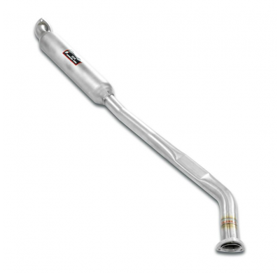 Silencioso central Sistema 100% de acero inoxidable, sobredimensionado Ø50 mm BMW E21 (M10 Engine - 4 cyl.) for Race spec / Larg
