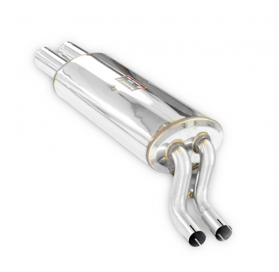 Silencioso trasero OO70 Sistema completo 100% Acero Inox 2 x Ø45mm BMW E30 325i / 325ix (Sedan - Coupè -Touring - Cabrio) '85  -