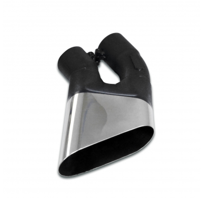 Silencioso trasero 140x60(salida ángulo) Sistema 100% Acero Inox, 2 x Ø45mm Solo sistema completo Hartge E30 H27 (M20 engine) Si