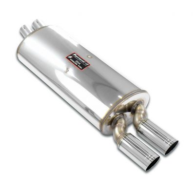 Rear exhaust "S-Bend" OO70( For Alpina / M-Technik 2 ) Sistema 100% Acero Inox, 2 x Ø45mm Solo sistema completo Hartge E30 H26 (