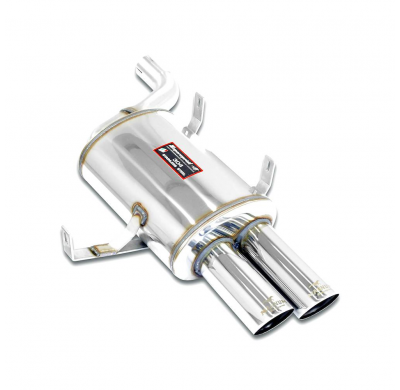 Silencioso Trasero izquierdo  OO90(Race Tips) Sistema completo 100% de acero inoxidable, tamaño extragrande 2 x Ø70 mm. Solo kit