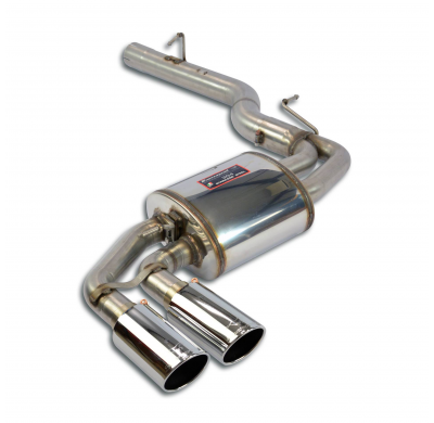 Silencioso trasero OO90 Sistema 100% Acero Inox para paragolpes OEM Salida lado izquierdo  BMW F25 X3 35d (310 CV) 2011 -> Silen