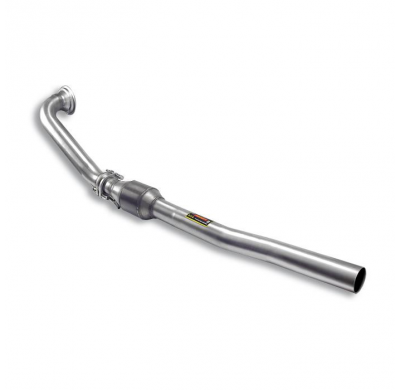Turbo downpipe kit + catalizador metalico 100 CPSI  Sistema 100% de acero inoxidable, sobredimensionado Ø80mm -> Ø70mm -> Ø65mm
