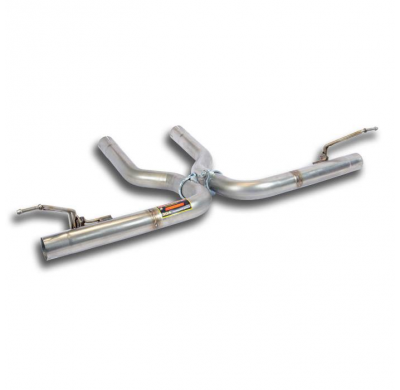 Tubo trasero derecho-izquierdo (cancelación silenciosa) Sistema "Kat-Back" 100% Acero Inox tamaño grande 2 x Ø70mm VW TOUAREG 4.