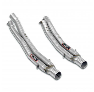 Kit tubos de conexión "Y" Derecho-Izquierdo Sistema 100% Acero Inox 2 x Ø63,5mm -> 2 x Ø60mm BMW Z3 M (For V12 - S70 / M70 engin