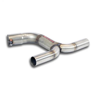 Tubo conexión "Y-pipe" Sistema 100% de acero inoxidable, sobredimensionado Ø80mm -> Ø76mm, para tubos de escape/difusor OEM - Pa