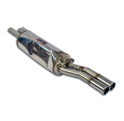 Silencioso trasero OO54(right side exit) Sistema silencioso doble 2 x Ø50mm Solo sistema completo BMW E12 528i (M30) '77 -> '81