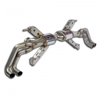 Silencioso trasero Derecho-Izquierdo "Racing" 4 salidas (Reemplaza catalizador se monta con las colas de escape OEM)-18,0 Kg Sis