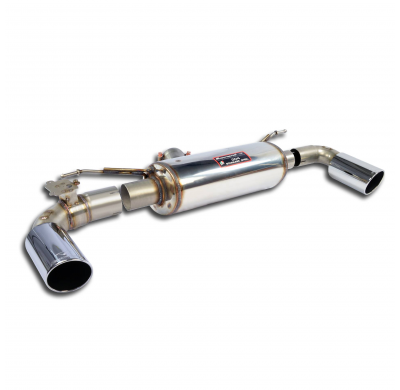 Silencioso trasero Derecho-Izquierdo O100 con válvula  Sistema "Cat.-Back" 100% Acero Inox Solo sistema completo BMW F30 / F31 L