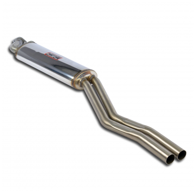 Silencioso delantero 100% Acero Inox 2 x Ø45mm Solo sistema completo BMW E30 320i (Sedan - Coupè -Touring - Cabrio) '82  -> '87