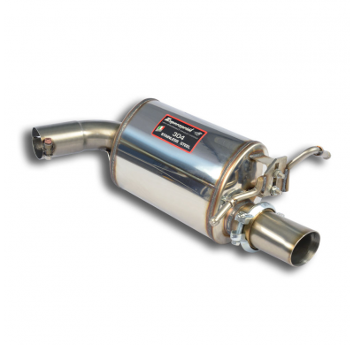 Silencioso trasero Derecho "Racing"  Sistema 100% Acero Inox 2 x Ø60mm "Cat.-Back" para paragolpes + colas OEM Solo sistema comp