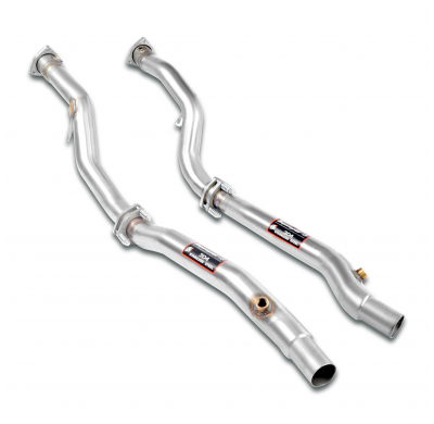 Kit de tubo de escape derecho e izquierdo (sustituye al convertidor catalítico) Sistema 100% de acero inoxidable AUDI A6 4B S6 Q