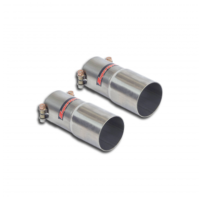 Kit tubos adaptadores para silencioso central OEM Kit de escape trasero 2 x Ø54 mm para sección central OEM - Solo kit completo