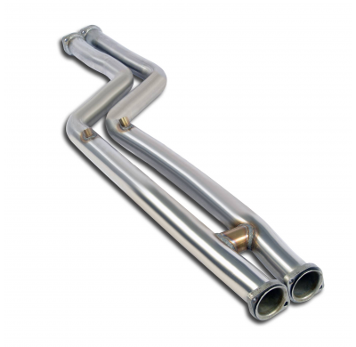 Tubo delantero + "H-Pipe"  Sistema 100% de acero inoxidable, 2 x Ø60 mm - Solo kit completo BMW E36 Compact - Todos los modelos
