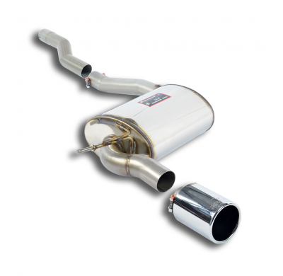 Silenciador trasero O100 Sistema 100% de acero inoxidable para escape delantero OEM - Solo kit completo MINI F55 One (5 door) 1.