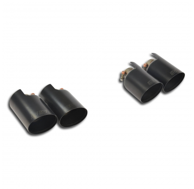 Colas de escape Derecha-Izquierda OO100 "Gun Metal Grey"  Sección trasera y tubos de escape - Solo kit completo PORSCHE MACAN Tu