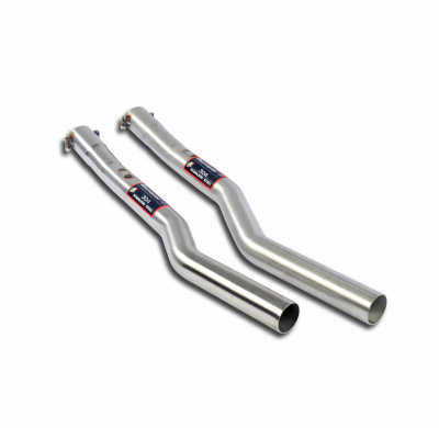 Kit Tubo central derecho - izquierdo  Sistema 100% Acero Inox, 2 x Ø54mm Solo sistema completo BMW E46/5 325ti Compact (Para N51