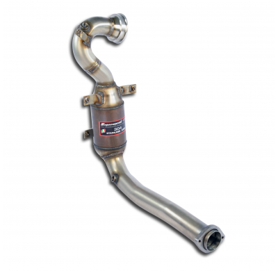 Turbo Downpipe Kit + Catalizador Metalico - Fiat 500t ( Modelo Usa 135 Cv) 2015 -> Supersprint