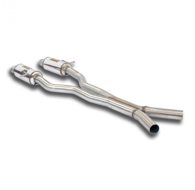 Centre exhaust(short wheelbase) Sistema "Cat.-Back" 100% acero inoxidable, 2 x Ø60 mm - Solo kit completo MERCEDES T251 R 500 4-