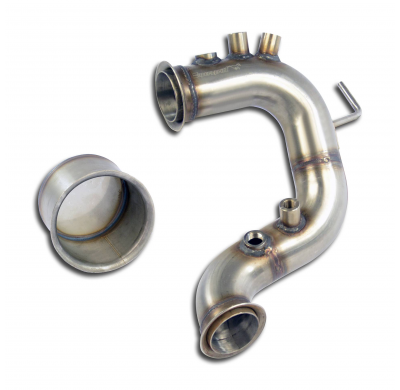 Turbo Downpipe (Reemplaza filtro de partículas diesel) Con tapones para los sensores (Euro 6 engine) Sistema 100% de acero inoxi