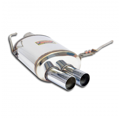 silencioso Trasero  "Racing" OO80 Sistema 100% de acero inoxidable 2 x Ø65 mm -> 1 x Ø80 mm - Solo kit completo BMW Z4 Roadster